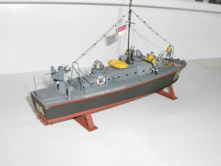 English Patrol boat model.  Assembled plastic kit.  Approx 1:72 scale.  Excell cond 2
