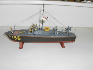 English Patrol boat model.  Assembled plastic kit.  Approx 1:72 scale.  Excell cond 3