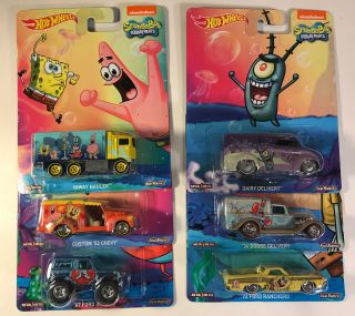 2015 Hot Wheels Spongebob Complete Set