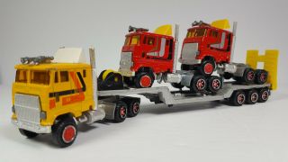 602 Majorette Movers Semi Truck Tractor Trailer Lowboy C.  O.  E.  Transport