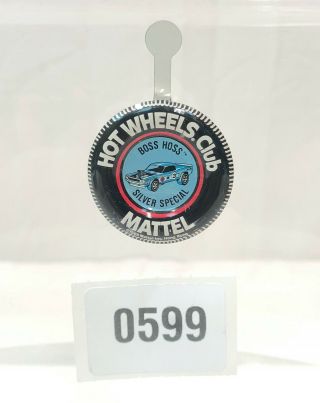 Boss Hoss Silver Special Button Hot Wheels Redline 1969 Pin Badge Really
