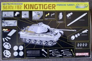 DRAGON 1/35 WWII German Sd.  Kfz.  182 KING TIGER Tank Model Kit 6312 Complete 3