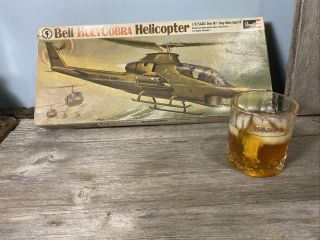 Vintage 1969 Revell Bell Huey Cobra Helicopter Model 1:32 Scale Vietnam Conflict