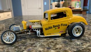 Vintage 32 Ford Drag Funny Car Gasser Custom Model Built Car Mama Rosa’s Pizza