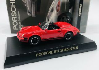 Kyosho 1/64 Porsche 911 Speedster Red Diecast Car Model