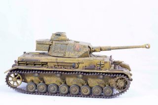 World War 2 German Panzer Iv 7.  5.  Cm Kwk 40 L43 Tank Model Kit Built 1:35