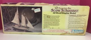 Midwest Products Co.  Inc.  San Francisco Scow Schooner Wood Display Model 972
