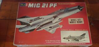 Revell Scale 1:32 Mig 21 Pf Soviet Interceptor Fighter Model Kit 1975 L@@k