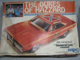 Mpc 1981 1st The Dukes Of Hazzard 1:16 Scale " General Lee " Charger Model Kit