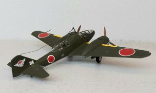 1:72 Scale Built Plastic Model Airplane Wwii Japanese Mitsubishi Ki - 46 Iii Dinah