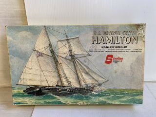 Sterling Wood Ship Model Kit U.  S.  Revenue Cutter Hamilton 14” Scale 1 " =9 