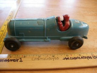 Hubley Kiddie Toy Cast And Tin 5 Speed Racer 7 " Car Vintage