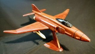 Usaf Air Force F - 4 Phantom Mahogany Wooden Model