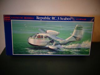 Niob Vintage 1992 Glencoe Models 1/48 Scale Kit 05104 Republic Rc.  3 Seabee Plane