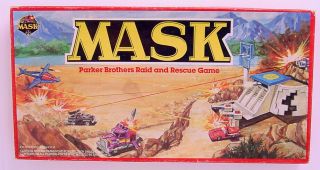 1980s Parker Brothers Mask M.  A.  S.  K.  Raid And Rescue Board Game Complete