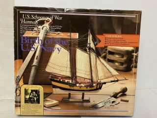 Authentic Models Holland Sail Boat/ship Wood Kit Us Schooner Of War Hannah