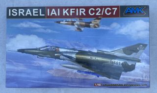 Amk 1/48 Israel Kfir 2c / 7c Bomber Jet Scale Model Kit 88001 - A