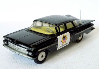 Corgi Toys No.  223 Chevrolet Impala State Patrol Police Car (1959 - 65).