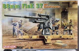 Dragon Model Kit 6523 1/35 Scale German 88mm Flak 37 Mit Behelfslafette