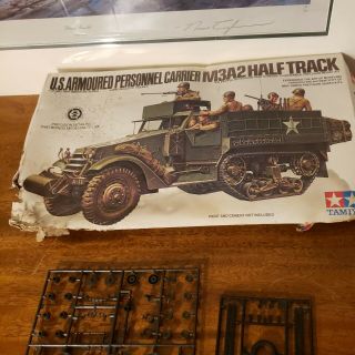 Tamiya 1/35 M3a2 Half Track.  Wwii U.  S.  Army Armored Personnel Carrier.