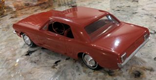 AMT VINTAGE 1965 FORD MUSTANG COUPE DEALER ADV ' G.  PROMO CAR 1/24 RED TOY 2