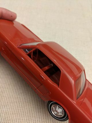 AMT VINTAGE 1965 FORD MUSTANG COUPE DEALER ADV ' G.  PROMO CAR 1/24 RED TOY 3