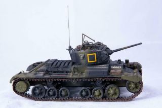 World War 2 British Army Military Valentine Ii - Tank Model Kit Built 1:35