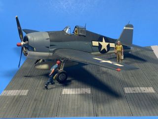 Built 1:48 Grumman F6f Hellcat Ww2 Us Navy Carrier Fighter