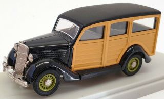Rex Toys 1/43 Scale Model Car Rex48 - 1935 Ford Break - Black