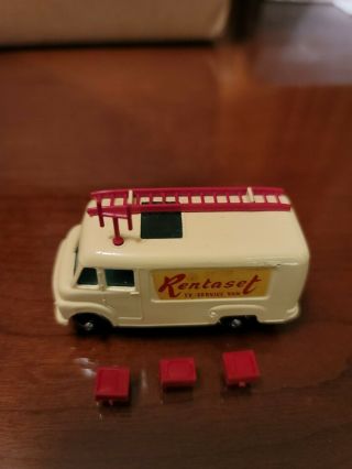 Vintage Matchbox Lesney 62 Rentaset Tv Service Van With 3 Tvs