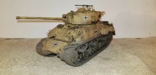 Built 1/35 Ww2 Us Army M4 German Captured Sherman Tank Professionally Built
