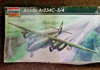 Pro Modeler Monogram 5979 1/48 Arado Ar - 234 C - 3/4 - Model Kit