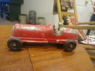 Hubley Kiddie Toy Cast And Tin 5 Speed Racer 7 " Car Vintage