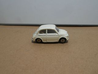 Mercury Made In Italy Fiat 500 White No1 Vintage Classic Car.  1/43 Scale