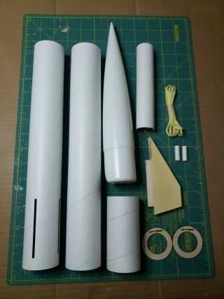 Estes Pro Series Ii Rocket Parts - 2.  0 Inch Dia Kit With Custom Laser - Cut Fins.