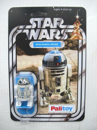 Vintage Star Wars R2d2 R2 - D2 Custom Droid On Custom Hope Style Palitoy Card