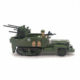 M16 MGMC Half track Military Vehicles Tank Panzer Truck WW2 Soldier Weapons Army 3
