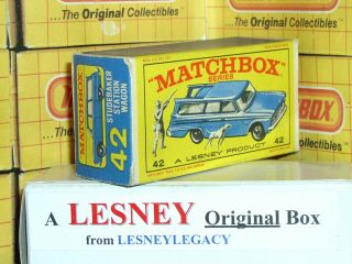 Matchbox Lesney 42b Studebaker Station Wagon Type E4 Empty Box Only