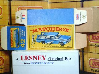 Matchbox Lesney 42b Studebaker Station Wagon Type E4 EMPTY BOX ONLY 3