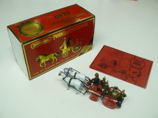 Matchbox 1880 Merryweather Steam Fire Engine Greenwich Models Of Yesteryear