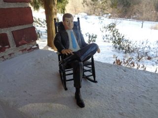 Vintaeg John F Kennedy Sitting In Chair Model Aurora Plastics Jfk