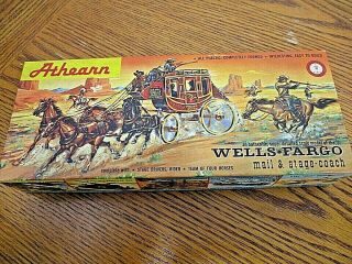 Athearn Wells Fargo Mail Stagecoach Model Kit Factory Parts Complete