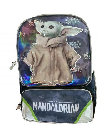 Baby Yoda Backpack Don’t Leave The Child Edition Figure Backpack Mandalorian