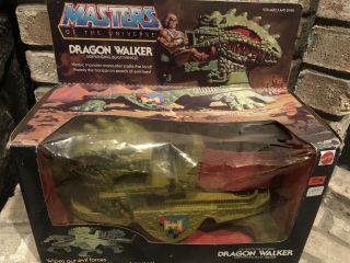 Vintage Motu Masters Of The Universe Dragon Walker Complete,  Box - Mattel 1983