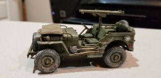 Professionally Built 1/35 Us Jeep W/2 Bazookas