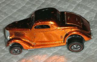 1968 Redline Hot Wheels Classic 36 Ford Coupe Orange Color Vintage Car