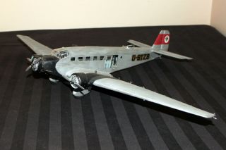 Vintage Airplane Model.  Built Up 1/48.  German Luftwaffe.  Junkers Ju 52.  24 "