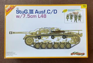 Dragon Cyber Hobby 1/35 Stug.  Iii Ausf.  C/d (7.  5cm L48) 9119,  Please Read.