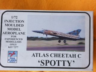 Built Atlas Cheetah C Of South African Af In 1/72 Scale From High Plane Models