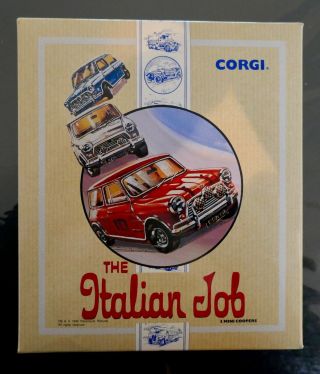 Corgi The Italian Job Minis,  Red,  White And Blue,  97713,  Mib